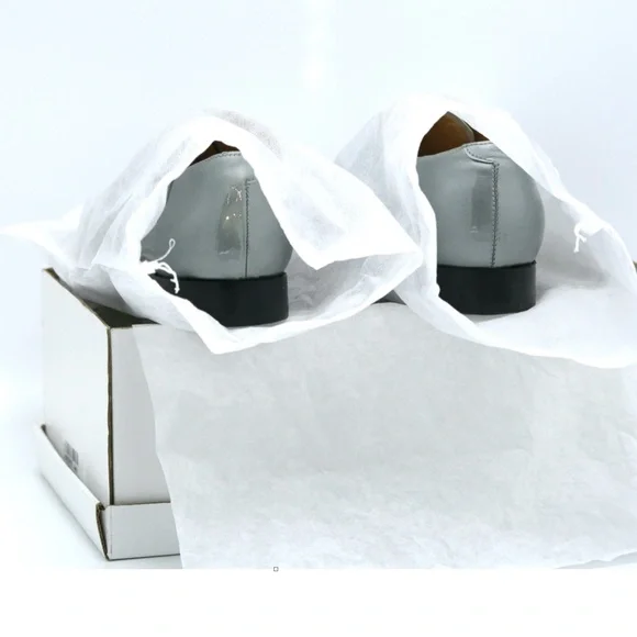 DIEPPA RESTREPO Joe Patent Leather Silver/Black Oxfords Brogues Women - Picture 14 of 15